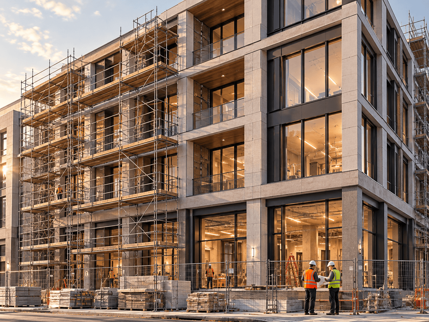 golden hour building construction